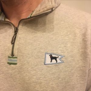 The Black Dog gray pullover sweatshirt